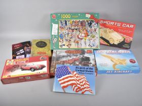 A Collection of Various Jigsaw Puzzles, Kits and Books