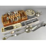 A Collection of Various Silver Plated Cutlery to Comprise Forks, Spoons etc Together with a