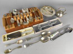 A Collection of Various Silver Plated Cutlery to Comprise Forks, Spoons etc Together with a