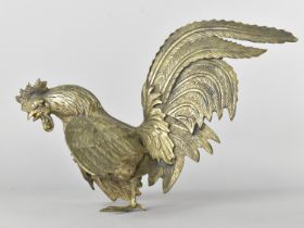 A Mid/Late 20th Century Fighting Cock Ornament, 19cms High