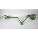 A Vintage Anglepoise Work Lamp Painted Green