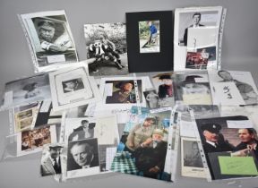A Large Collection of Various Autographs and Signed Photographs Relating to British Actors to