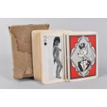 A Vintage Complete Set of Monochrome Glamour Playing Cards with Extra Joker and Guarantee Card