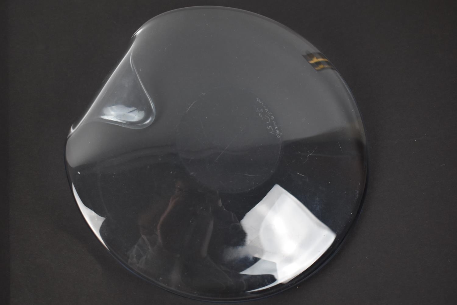 A Signed Glass Bowl by Holmegaard, 20cms Diameter - Image 2 of 3