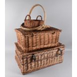 A Collection of Various Wicker Baskets and Hampers