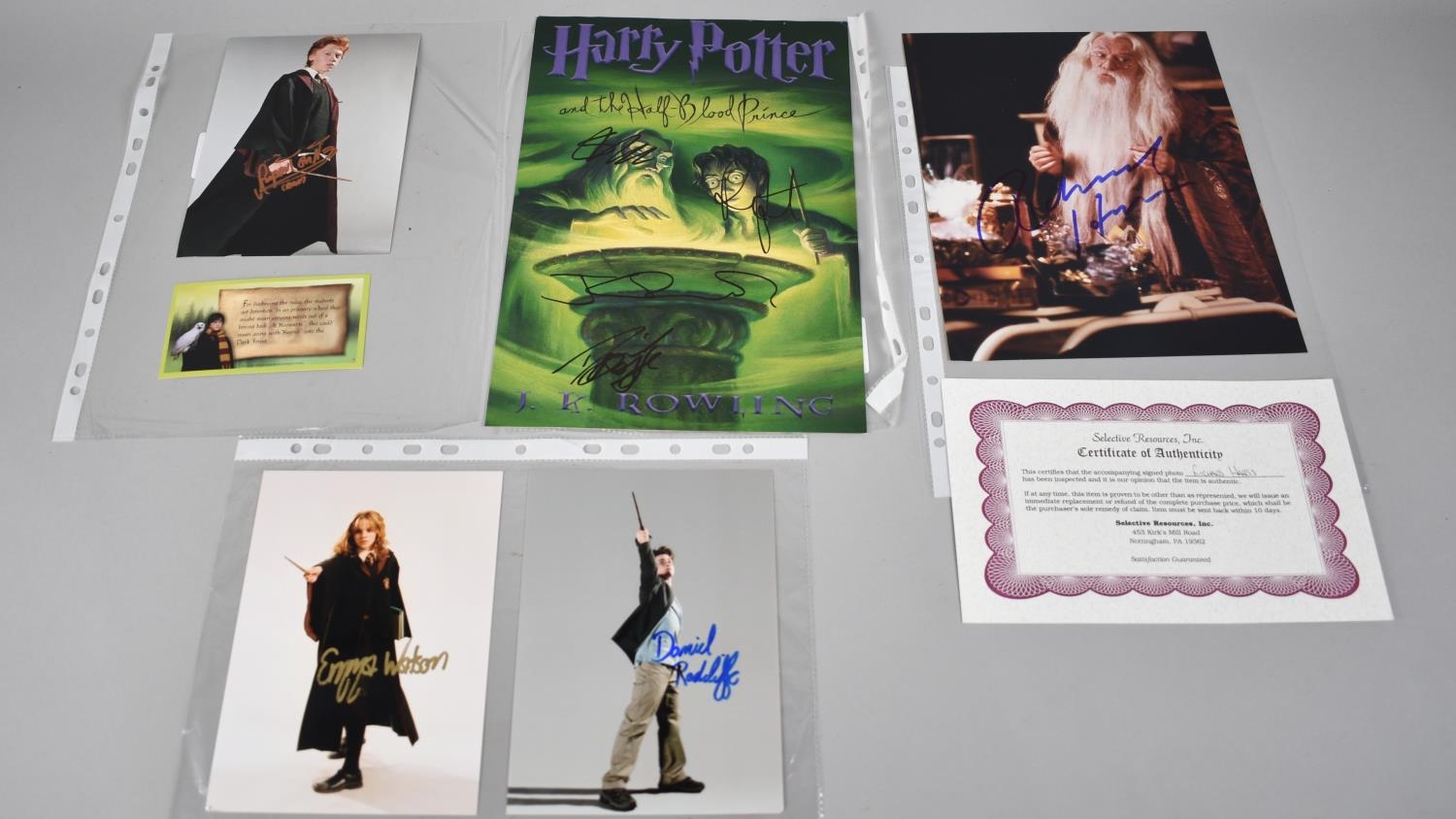 A Collection of Various Autographed Photographs from Harry Potter to include Daniel Radcliffe,