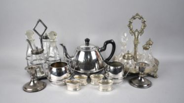 A Collection of Various Silver Plated Items