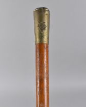 A Vintage Military Pacing Stick for The Worcestershire Regiment, 91cms Long