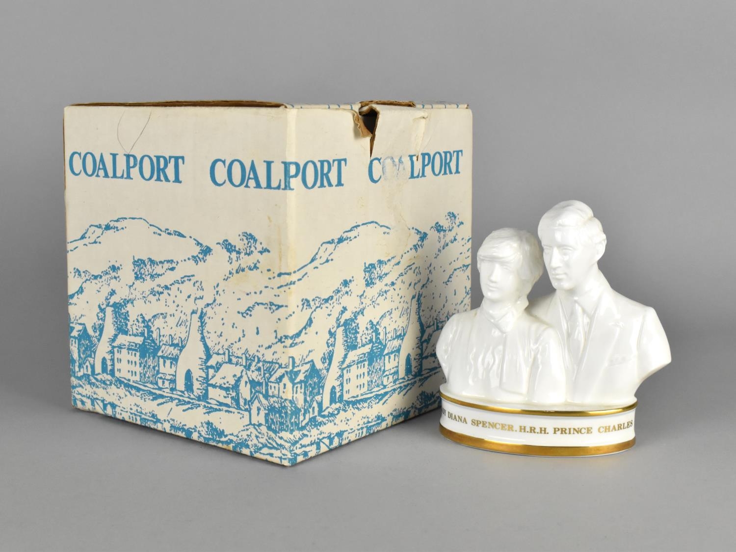 A Limited Edition Coalport Bust of Lady Diana and Prince Charles, 35/250 - Image 3 of 3