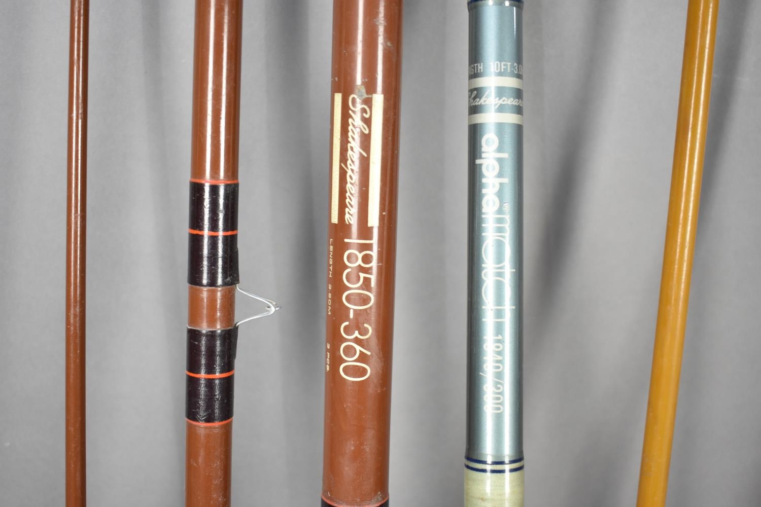 A Collection of Various Late 20th Century Fishing Rods in Canvas Carrying Bag - Image 2 of 2