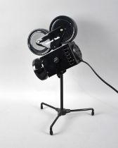 A Modern Novelty Table Lamp inthe Form of a Hollywood Film Camera, 35cms High