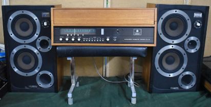 A Garrard 25 MKIII Record Deck, with Dynatron Transpower SRX 26 Tuner and a Pair of Wharfedale E30