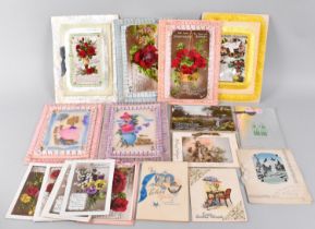A Collection of approx 21 Various Boxed and Loose Greetings and Birthday Cards, Sent To Edna from