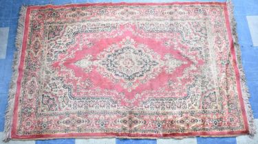 A Vintage Patterned Rug, 182x116cms, Some Wear