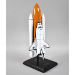 A 1/200 Scale Model of The Space Shuttle on Rectangular Plinth, 33cms High