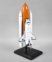 A 1/200 Scale Model of The Space Shuttle on Rectangular Plinth, 33cms High