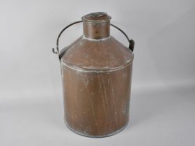 A Vintage Copper Milk Churn with loop Handle, 46cms High