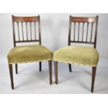 A Set of Six Mahogany Framed Dining Chairs