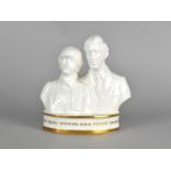 A Limited Edition Coalport Bust of Lady Diana and Prince Charles, 35/250