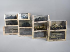 A Collection of Eleven Boxed Altas Military Vehicles