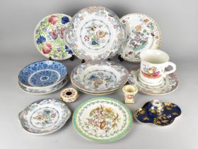 A Collection of Various 19th Century Ceramics to Comprise Transfer Printed Dinnerwares, Worcester