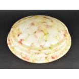 A Mid 20th Century Opaque Glass Ceiling Fly Catcher Light Shade, 35cms Diameter