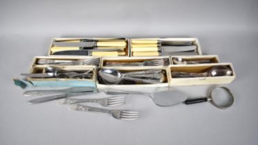 A Collection of Various 1970s Stainless Steel and Other Cutlery