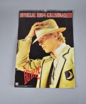 A David Bowie Poster and Incomplete 1984 Calendar