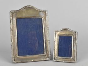 Two Silver Mounted Photo Frames, 5x8cm and 9x13cm