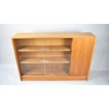 A Vintage Gibbs Glazed Bookcase with Side Cupboard, 122cms Wide