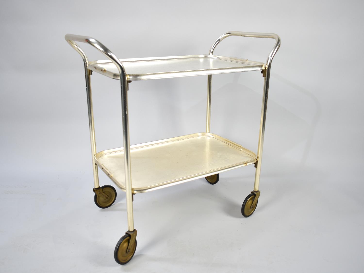 A Mid 20th Century Two Tier Trolley, 58cms Wide
