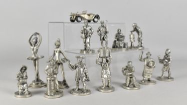 A Collection of Various Pewter Figures to Include Examples by Royal Hampshire etc