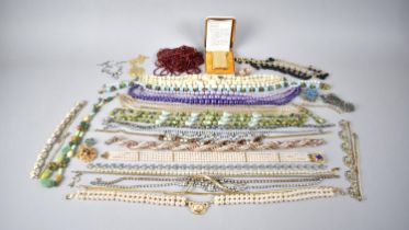 A Collection of Various Costume Jewellery to include Chanis, Faux Pearls, Boxed Skylite Lighter Etc