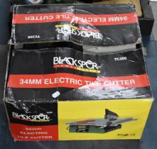 A Blackspur 34mm Electric Tile Cutter (Unchecked)