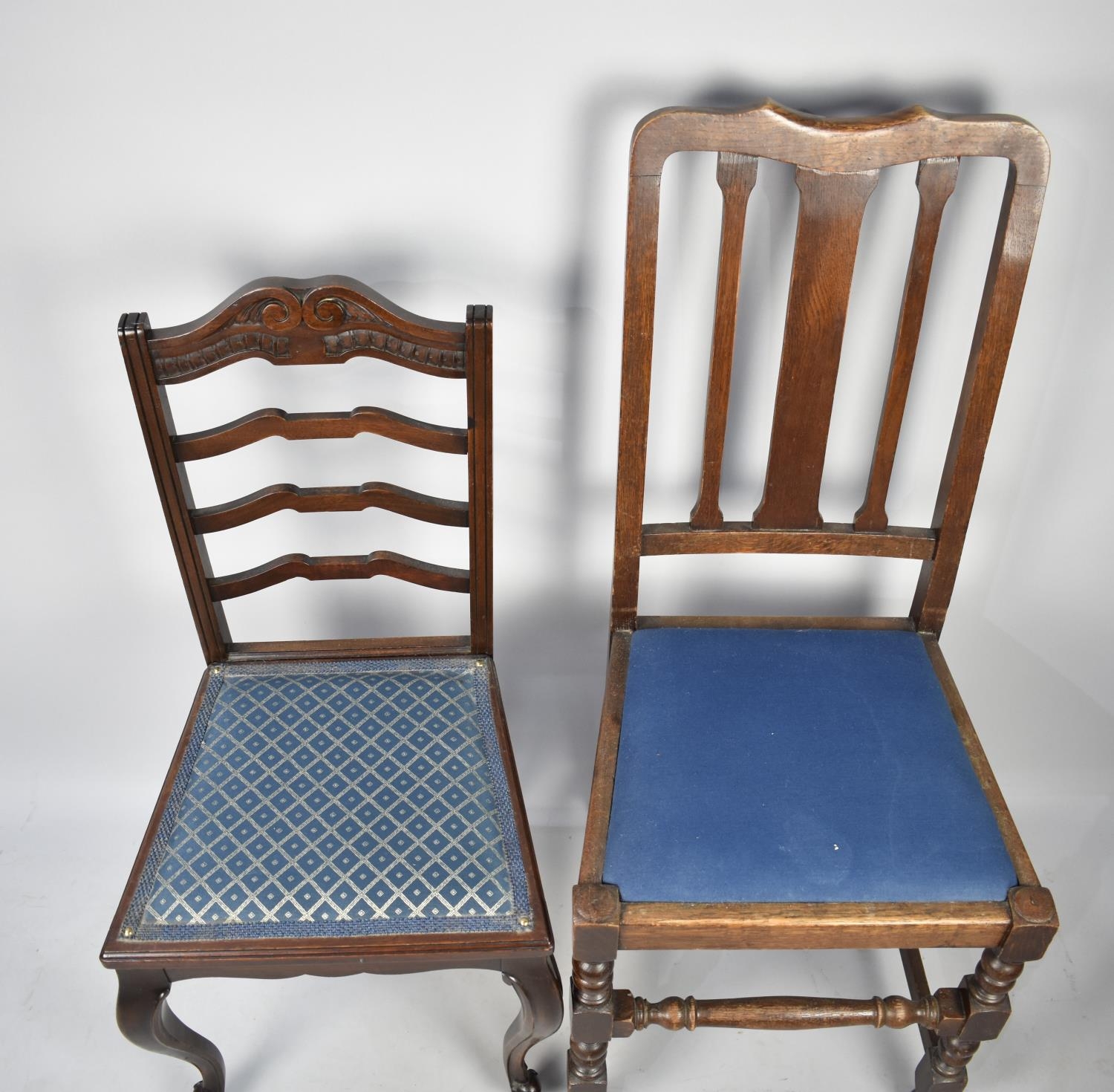 Two Oak Framed Chairs - Image 2 of 2