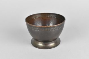 A Patinated Bronze Cup, The Base Inscribed Lowe H.A K.10, 9.5cms Diameter and 6.5cms High