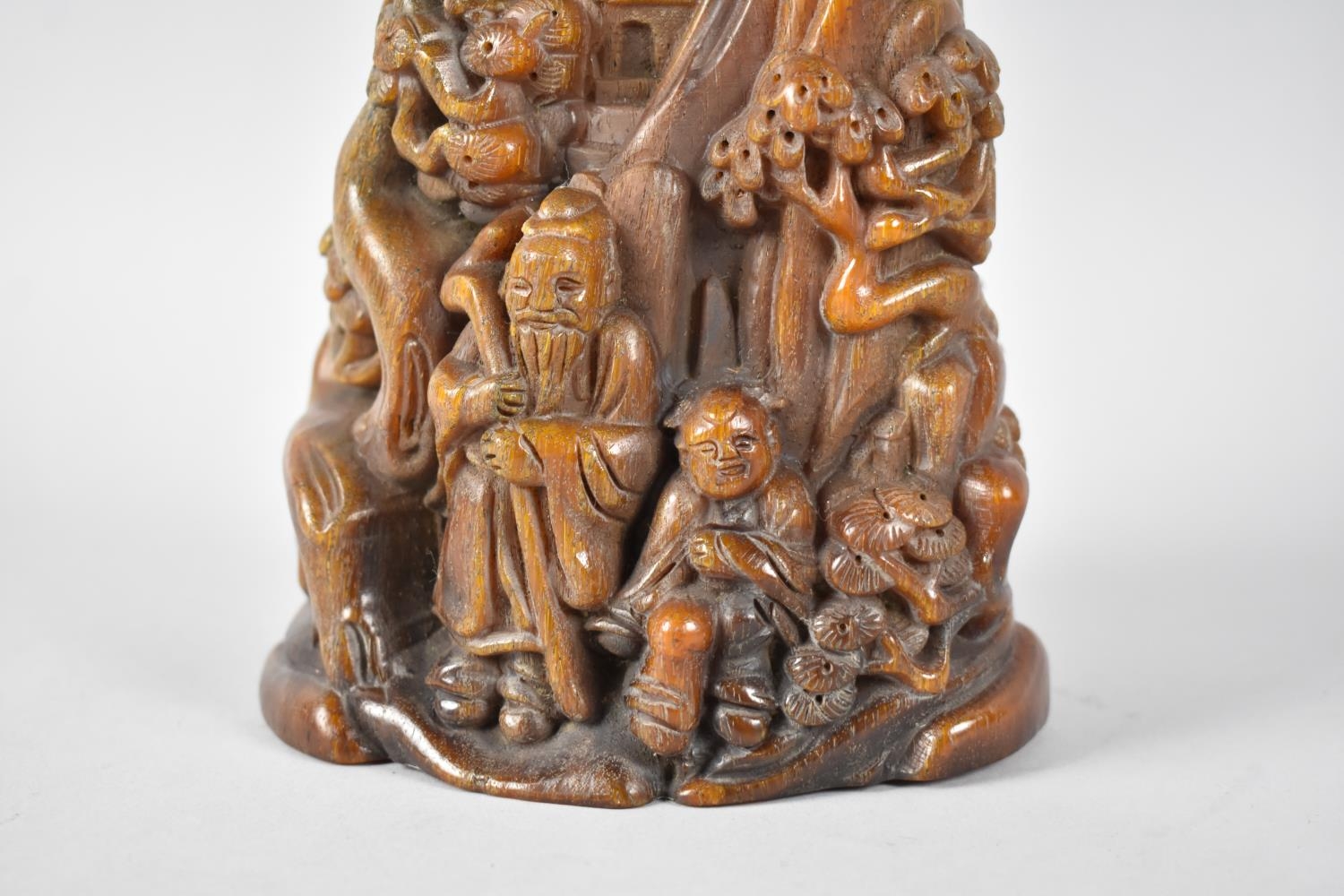 A Reproduction Cast Resin Copy of a Chinese Carved Boulder - Image 3 of 7