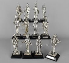 A Collection of Twelve Royal Hampshire Pewter Military Figures