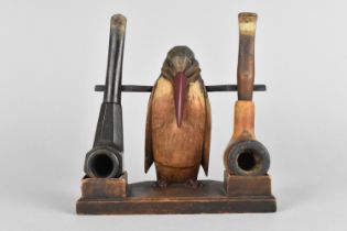 An Early/Mid 20th Century Novelty Pipe Stand in the Manner of Dunhill with Standing Penguin having