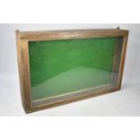 An Edwardian Wall Hanging Glazed Notice Board Display, 142cms Wide and 89cms High