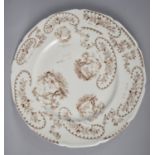 A Royal Doulton Trial Plate Depicting Various Transfer Prints for Tea and Coffee Sets, Dated October