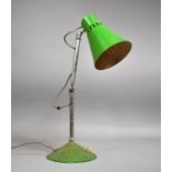 A Vintage Adjustable Work Lamp, 45cm high