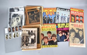 A Collection of Various Beatles Ephemera to Comprise Chewing Gum Cards, Walrus Cards, Photographs,