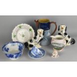 A Collection of 19th and 20th Century Ceramics to Comprise 19th Century English Pottery Plate with