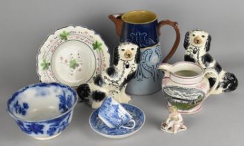 A Collection of 19th and 20th Century Ceramics to Comprise 19th Century English Pottery Plate with