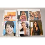 Collection of Various Signed Photographs Relating to Singers and Actresses to Comprise Pixie Lott,