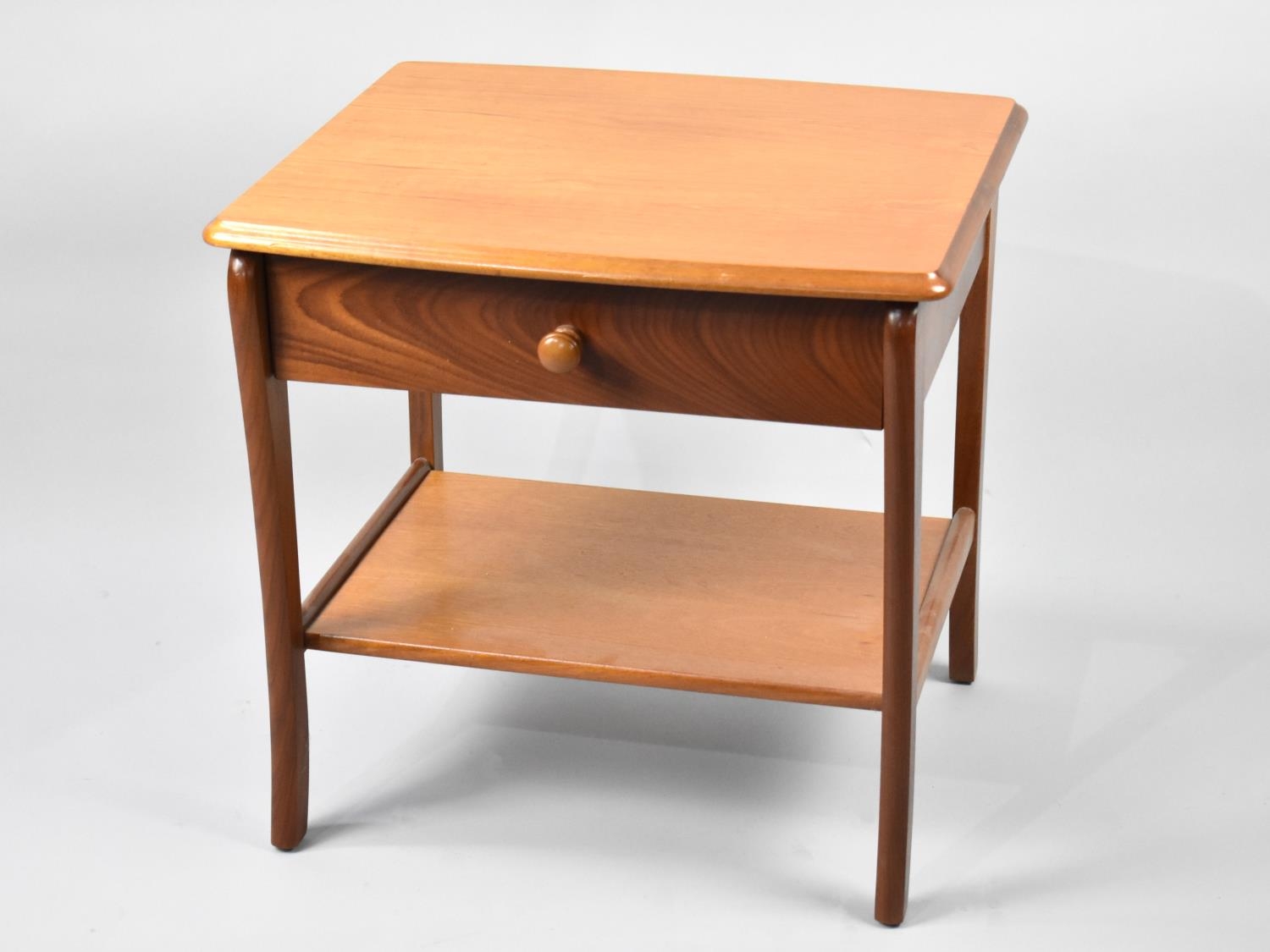 A Modern Bedside Table with Single Drawer, 52cms Wide