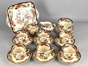 A Collection of Mason's Mandalay Teawares to Comprise Seven Cups, Six Saucers, Six Side Plates, Cake