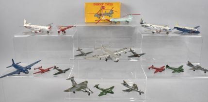 A Collection of Various Dinky Toys, Aircraft and Helicopters