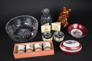 A Collection of Various Items to Comprise Glass, Ceramics, Novelty Money Banks, Paperweights etc